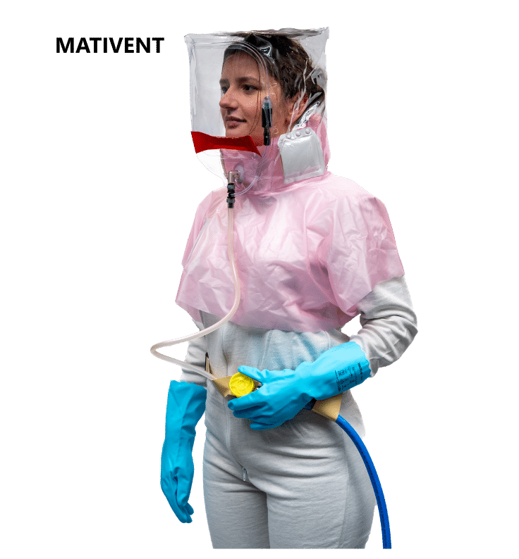 MATIVENT, heaume ventilé, robuste fiable avec plastron universel