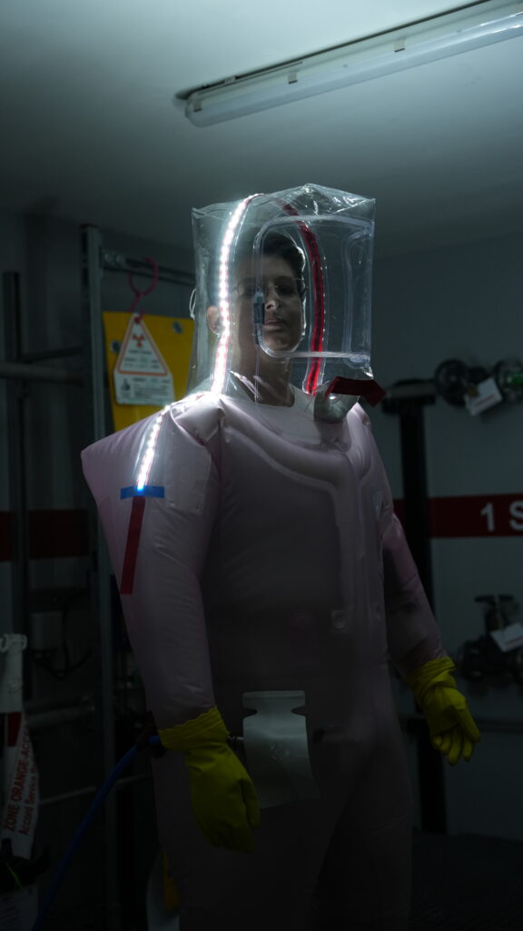 Cette photo montre le produit MATILED porté