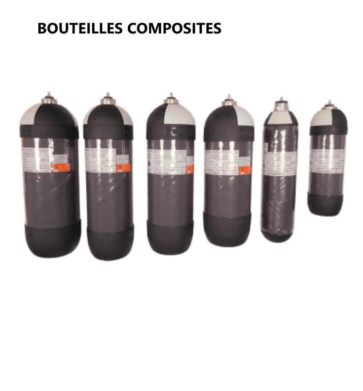 BOUTEILLES COMPOSITES, équipement pour les pompiers et militaires, adaptées à nos ARI