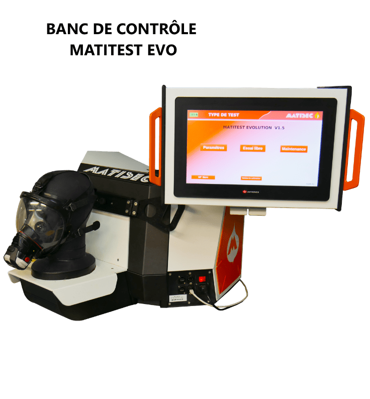 BANC DE CONTRÔLE MATITEST EVO, banc de contrôle pour appareils respiratoires et combinaisons