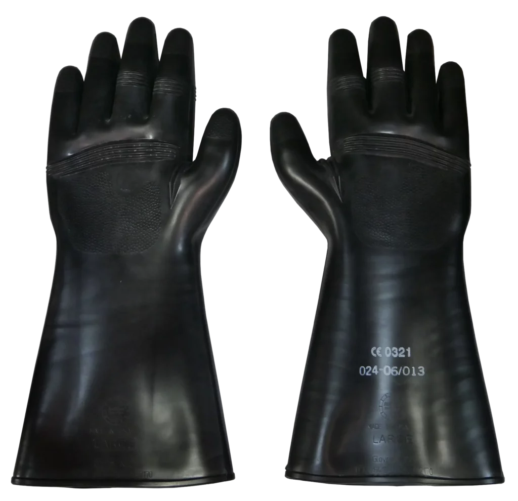 Gants butyle NRBC gamme chimique et thermique