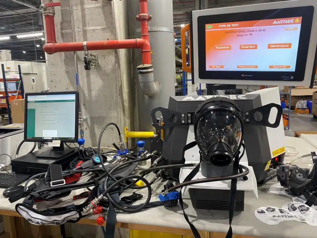 Photo du contrôle de l'ARI GPAL-QS sur le banc MATITEST EVO